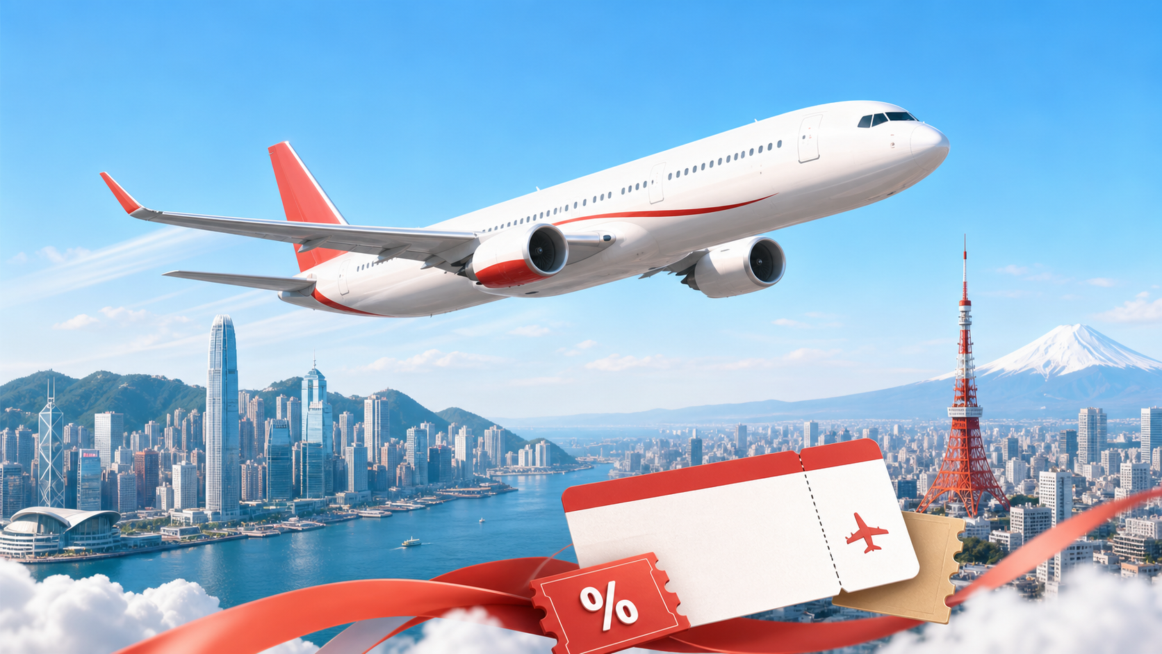 大灣區航空4週年優惠碼訂指定來回機票享8折 優惠圖片
